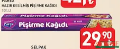 PAREX HAZIR KESİLMİŞ PİŞİRME KAĞIDI 10'LU
